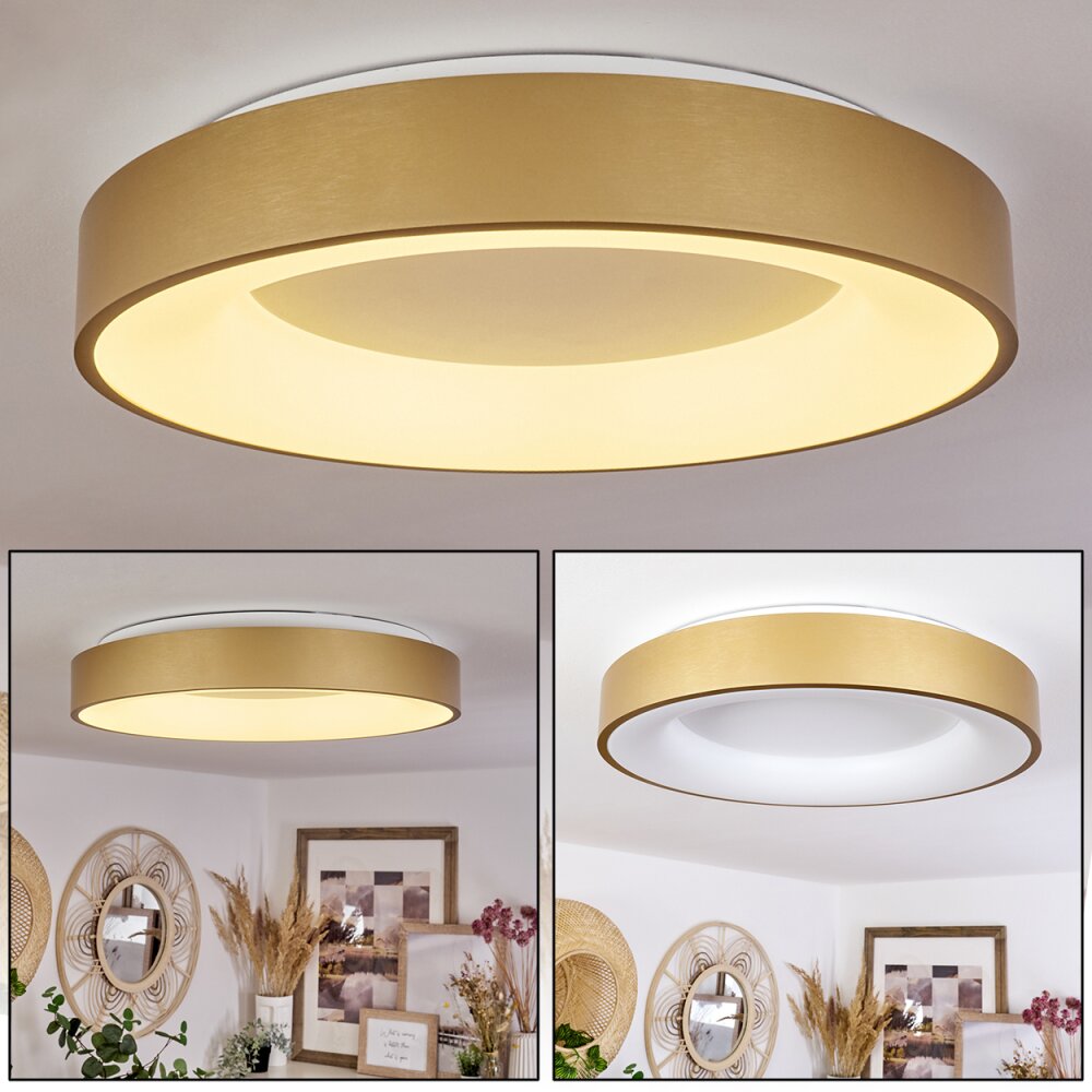 Playas Deckenleuchte LED Gold, Weiß, 1-flammig main product photo