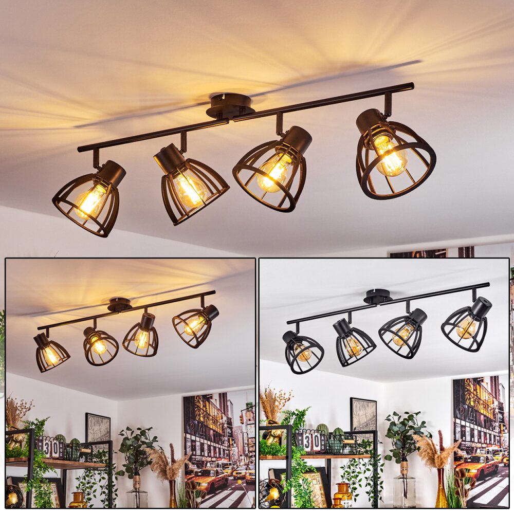 Kaurila Deckenleuchte Schwarz, 4-flammig main product photo