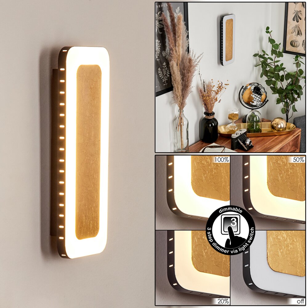 Guacacallo Wandleuchte LED Gold, Schwarz, Weiß, 1-flammig main product photo