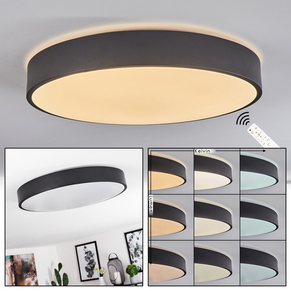 Samaira Deckenleuchte LED Weiß, 1-flammig, Fernbedienung main product photo