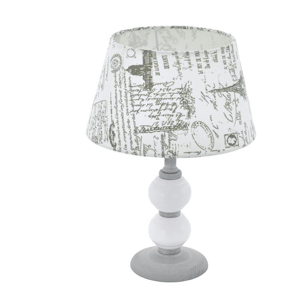 EGLO LARACHE Tischleuchte Grau, Weiß, 1-flammig main product photo