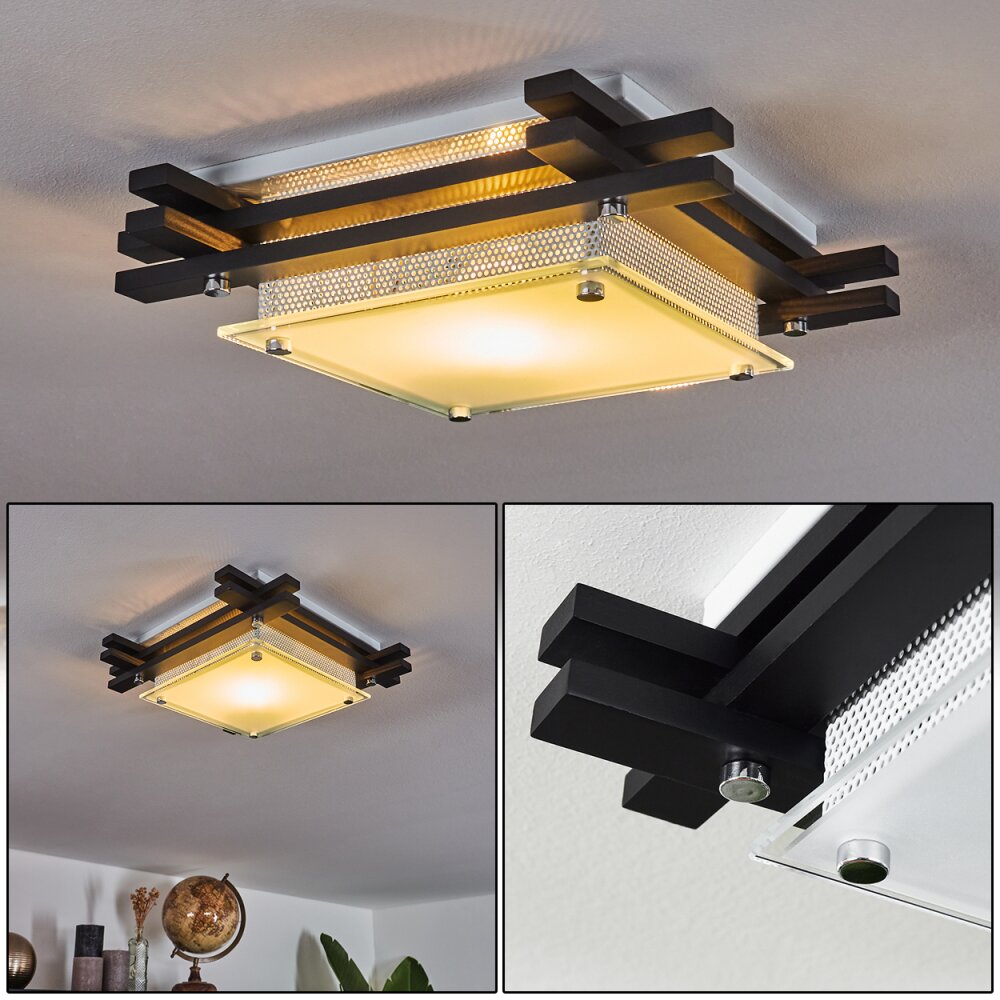 Balouta Deckenleuchte Schwarz, Weiß, 1-flammig main product photo