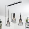 Samorinha Pendelleuchte Messing, Schwarz, 3-flammig