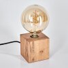 Heimola Tischleuchte Holz hell, 1-flammig