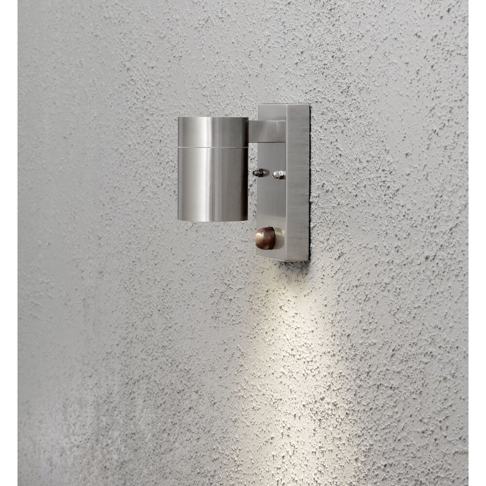 Konstsmide Modena Außenwandleuchte Edelstahl, 1-flammig, Bewegungsmelder main product photo