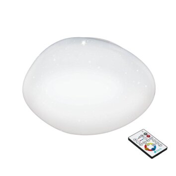 Eglo Leuchten SILERAS-Z Deckenleuchte LED Weiß, 3-flammig, Farbwechsler