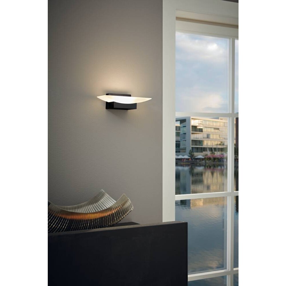 Eglo Leuchten METRASS Wandleuchte LED Schwarz, 1-flammig main product photo