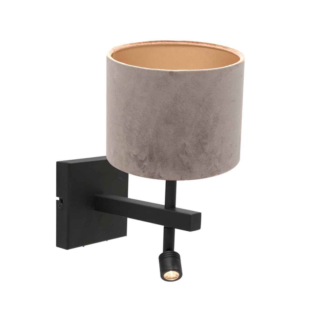 Steinhauer Stang Wandleuchte Schwarz, 1-flammig main product photo