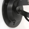 Steinhauer Sprocket Wandleuchte Schwarz, 1-flammig