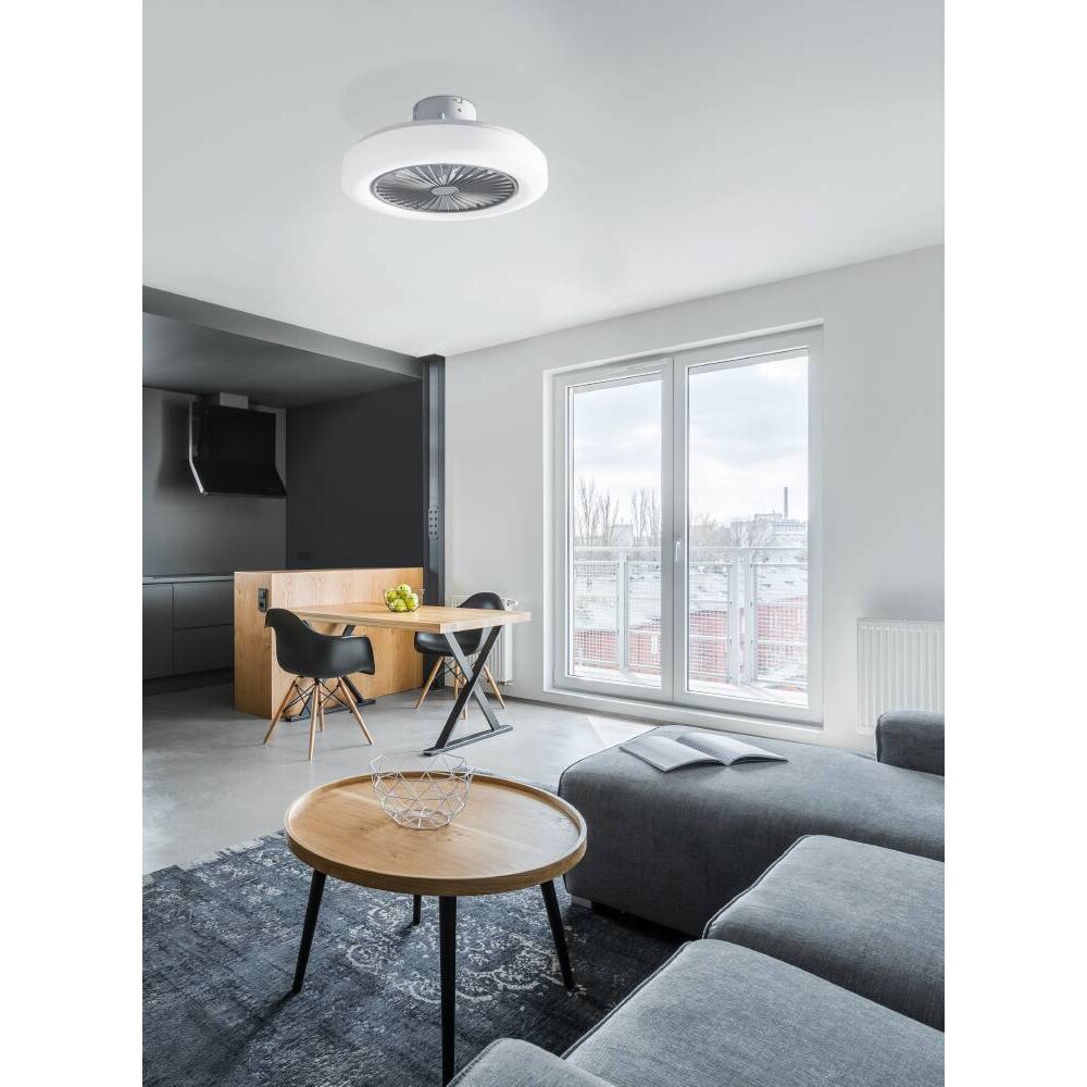 Eglo ORTONA Deckenventilator LED Weiß, 3-flammig main product photo