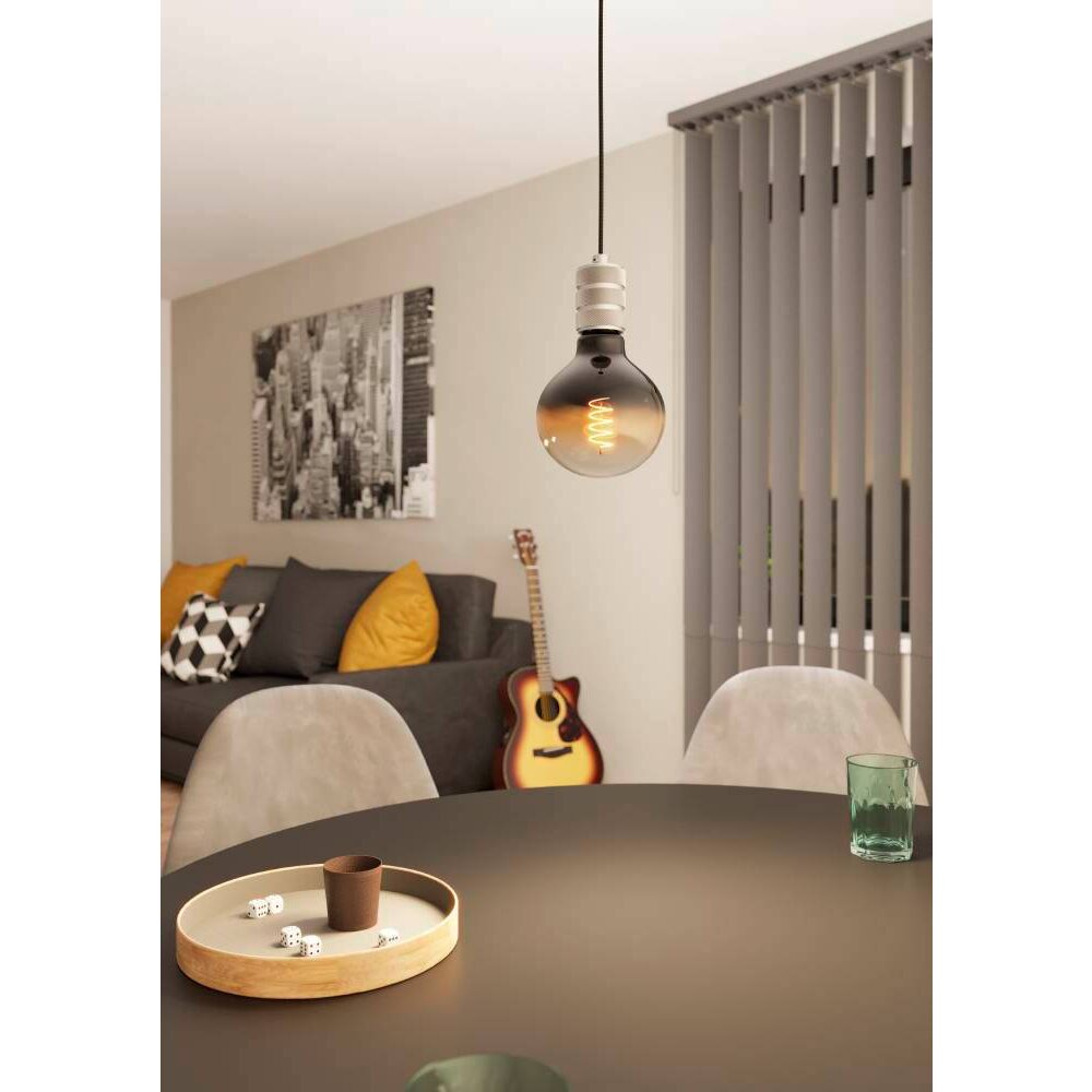 Eglo YORTH Hängeleuchte Schwarz, Silber, 1-flammig main product photo