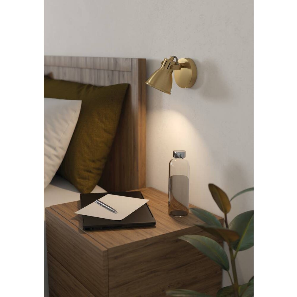 Eglo SERAS Wandleuchte LED Gold, Messing, 1-flammig main product photo