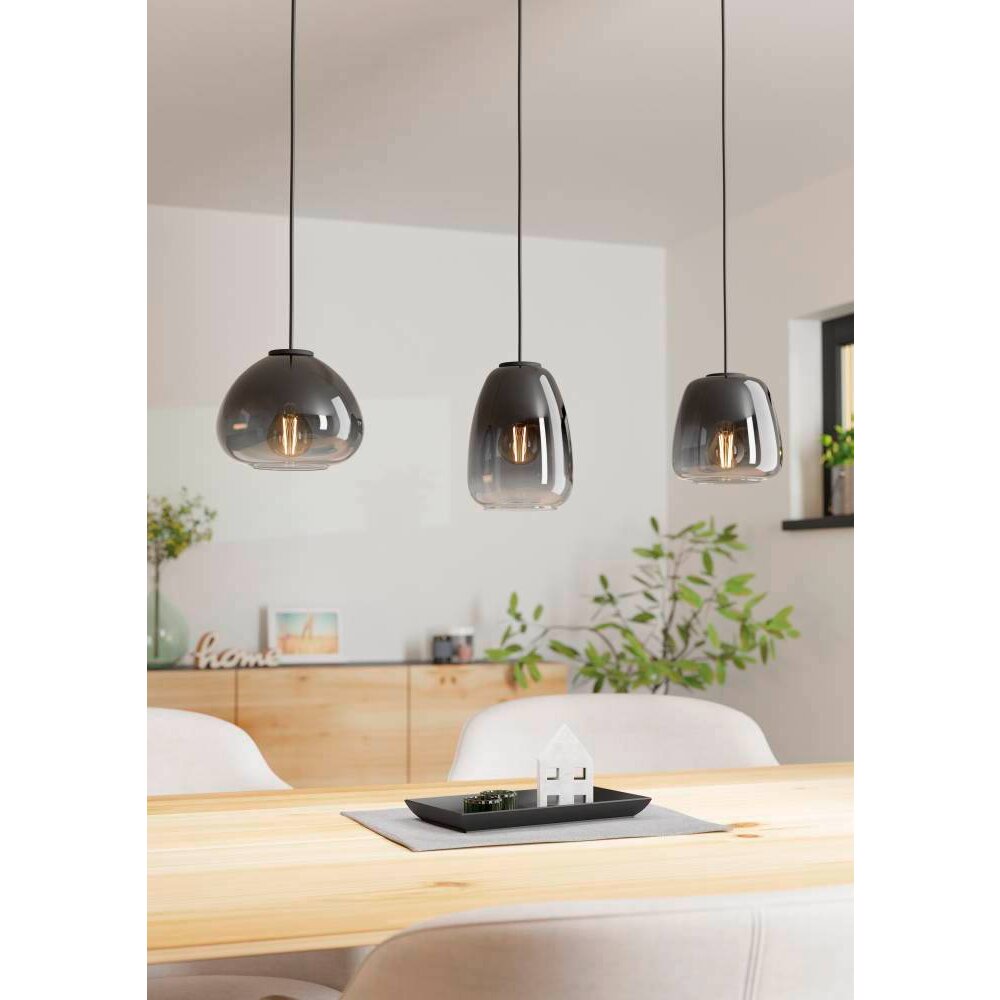 Eglo AGUILARES Hängeleuchte Schwarz, 3-flammig main product photo