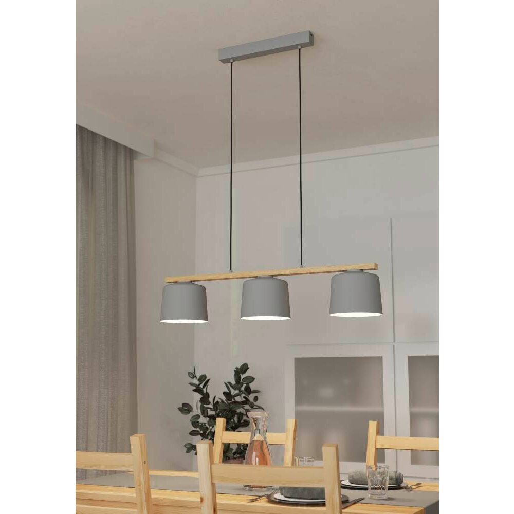 Eglo MARIEL Hängeleuchte Braun, Grau, 3-flammig main product photo