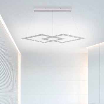 Paul Neuhaus PURE-COSMO Pendelleuchte LED Aluminium, 44-flammig, Fernbedienung