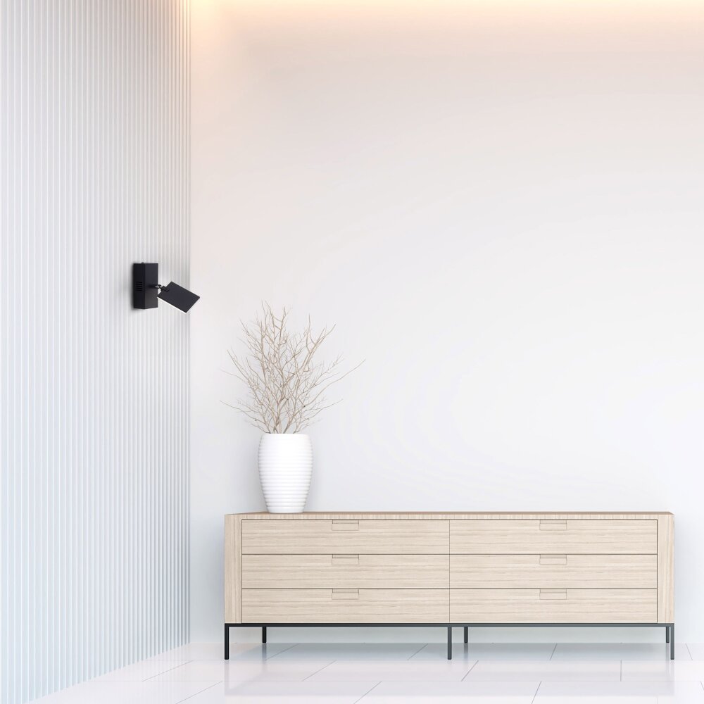 Paul Neuhaus PURE-MIRA Wandleuchte LED Schwarz, 2-flammig, Fernbedienung main product photo
