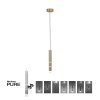 Paul Neuhaus PURE-VEGA Pendelleuchte LED Messing, 3-flammig