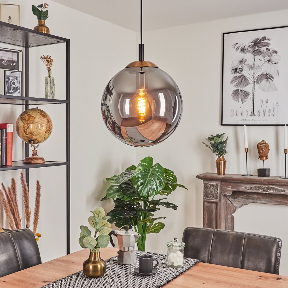 Recoutas Hängeleuchte Schwarz, 1-flammig main product photo