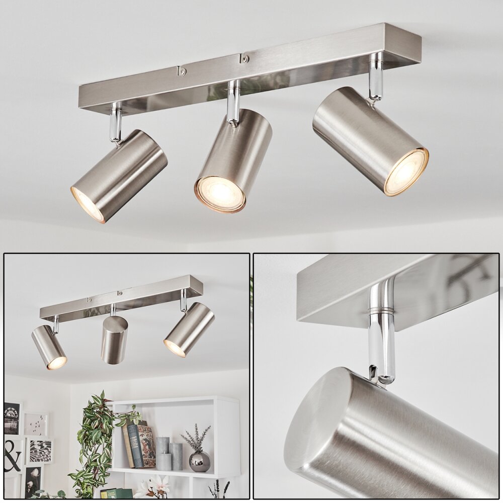 Javel Deckenleuchte Chrom, Nickel-Matt, 3-flammig main product photo