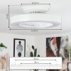 Azenha Deckenventilator LED Weiß, 1-flammig, Fernbedienung