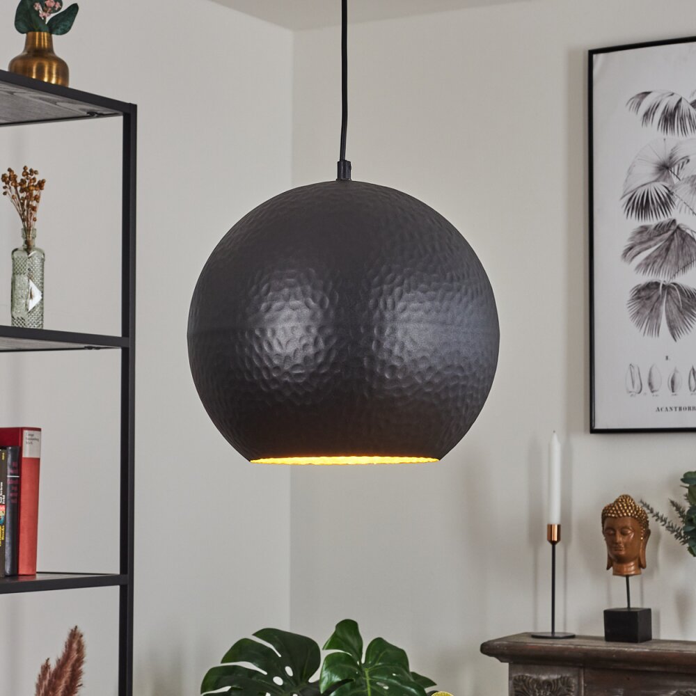 Cabanes  Hängeleuchte Schwarz, 1-flammig