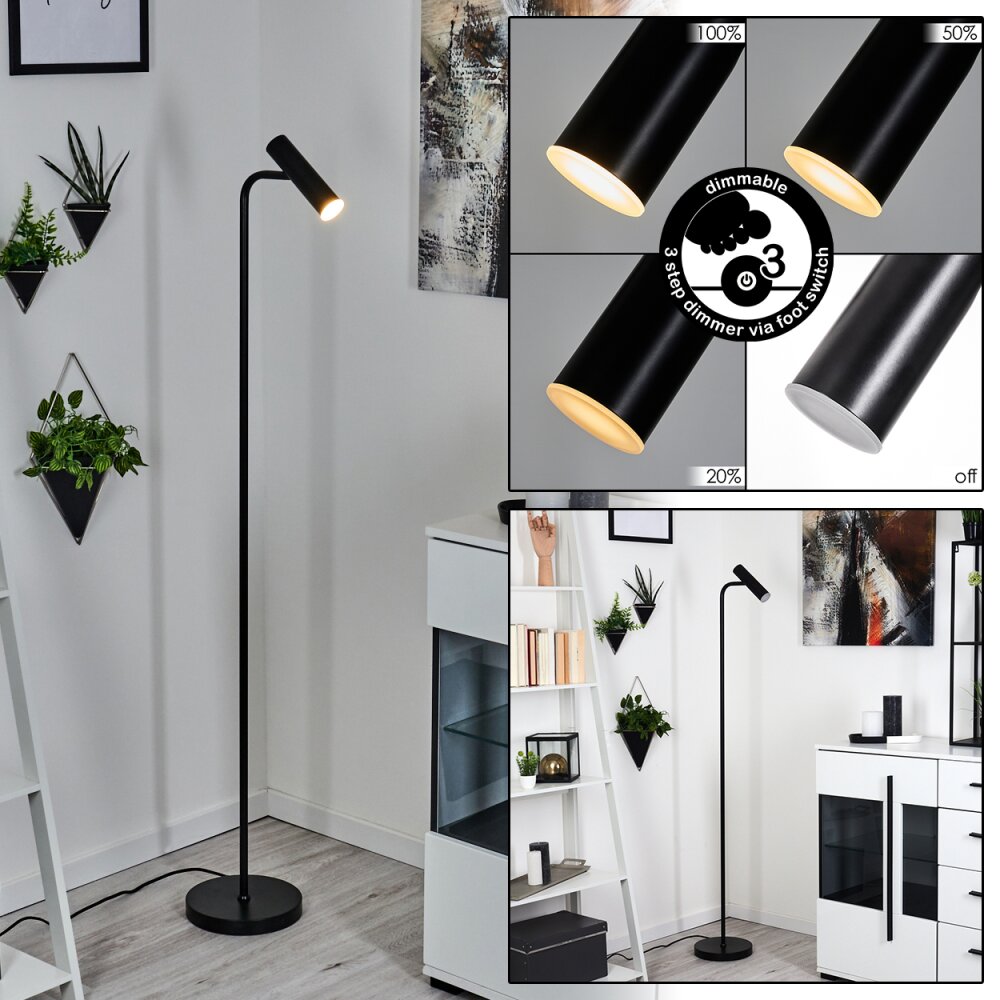 Dalheim Stehleuchte LED Schwarz, 1-flammig main product photo