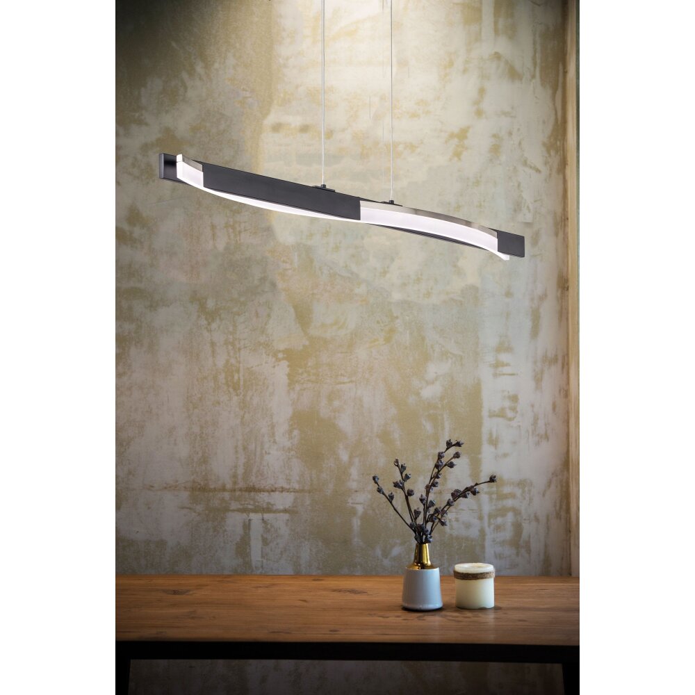 Fischer & Honsel Bridge Pendelleuchte LED Schwarz, 1-flammig main product photo