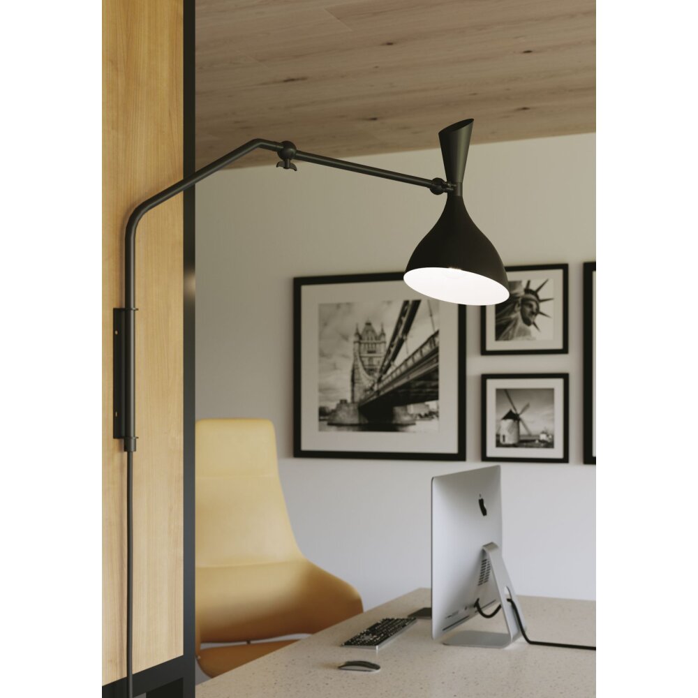 Luce Design MORGAN Wandleuchte Schwarz, 1-flammig main product photo