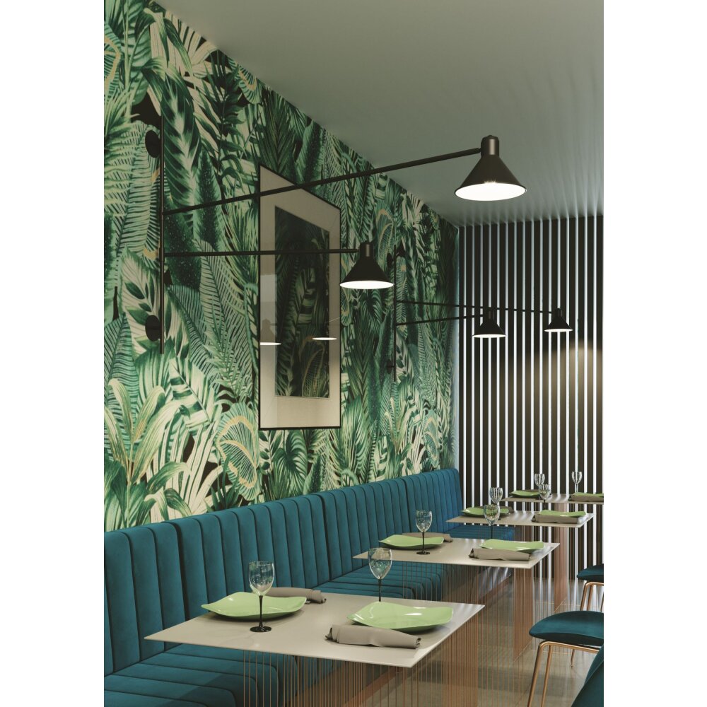 Luce Design DUETTO Wandleuchte Schwarz, 1-flammig main product photo