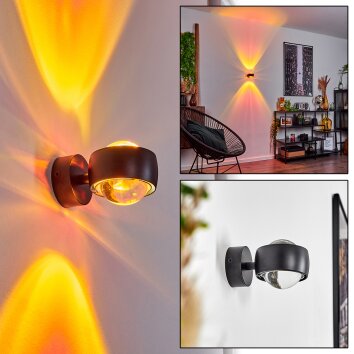 Sapri Wandleuchte Schwarz, 1-flammig Sapri Wandleuchte Schwarz, 1-flammig