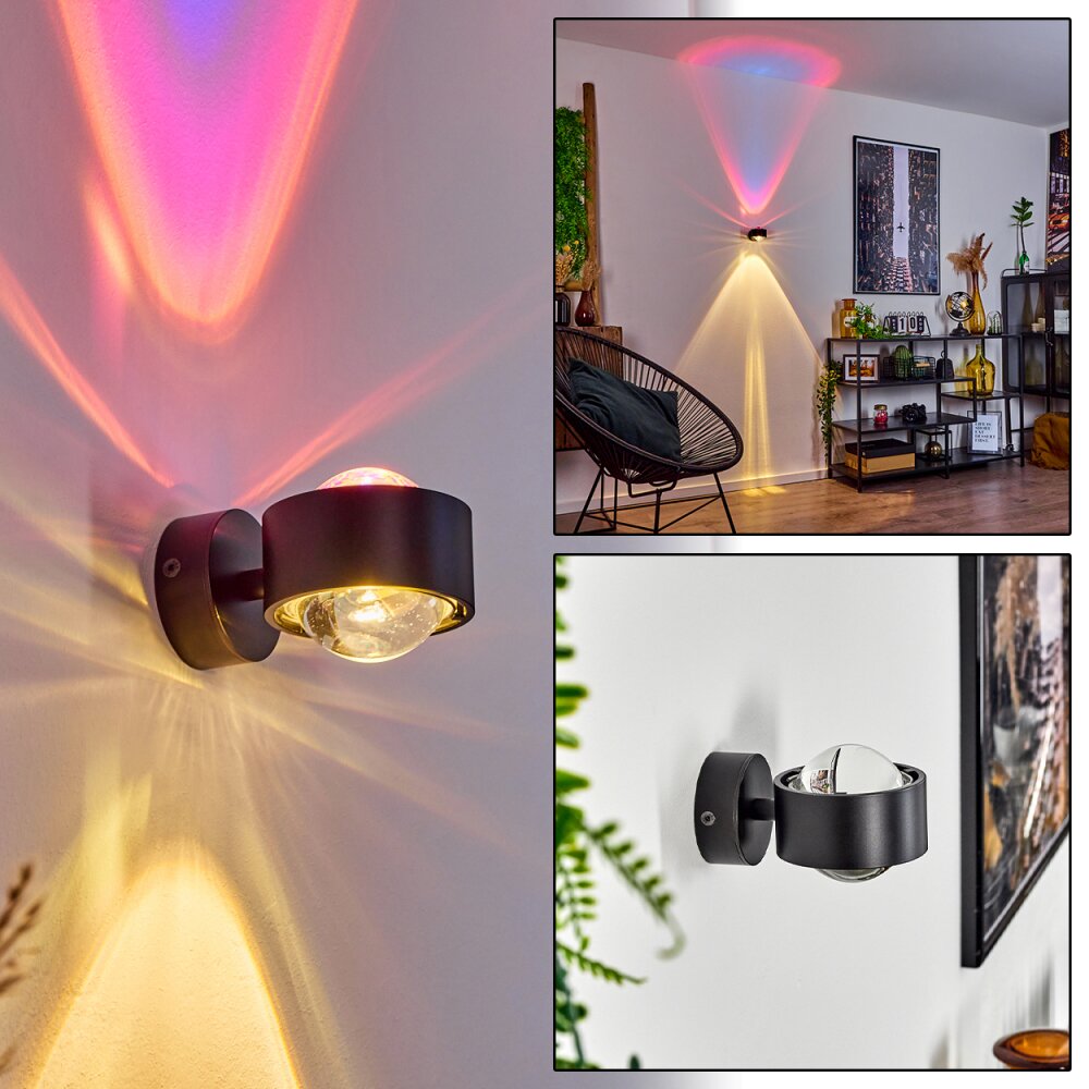 Sapri Wandleuchte Schwarz, 1-flammig main product photo