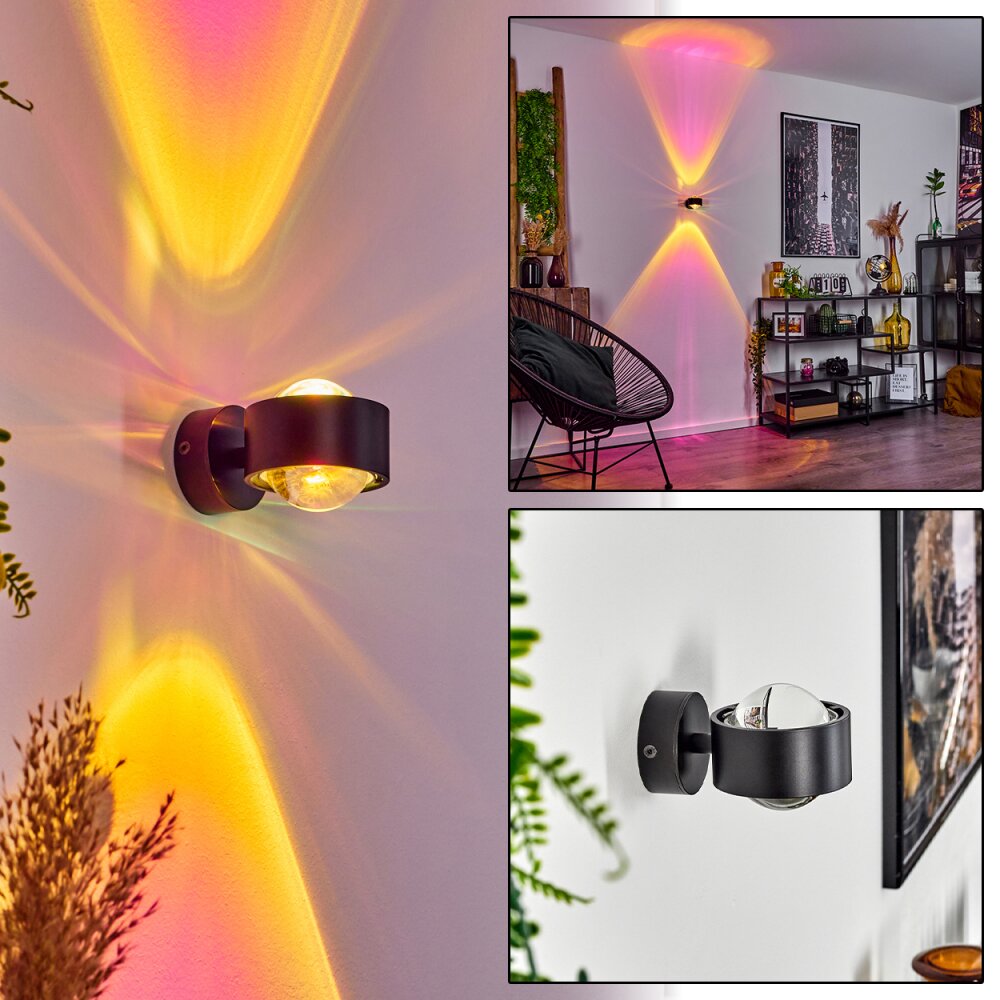 Sapri Wandleuchte Schwarz, 1-flammig main product photo