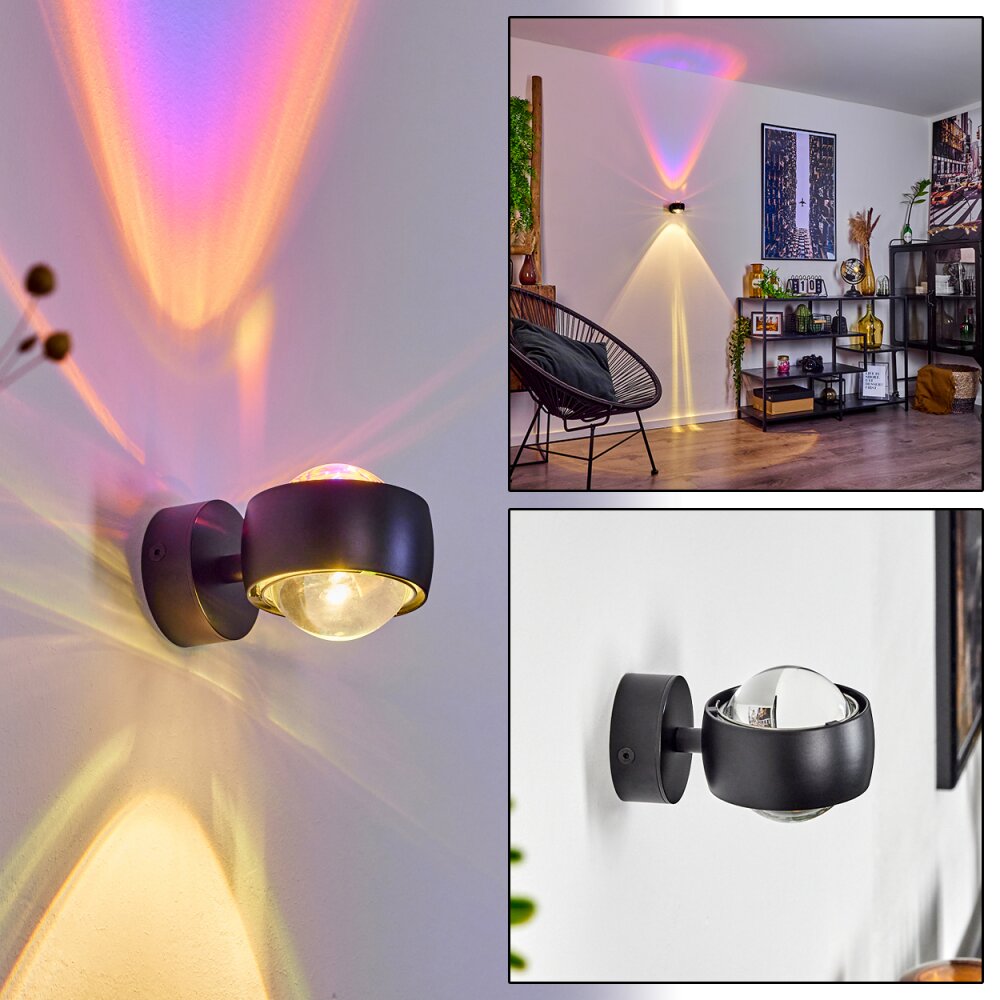 Sapri Wandleuchte Schwarz, 1-flammig main product photo