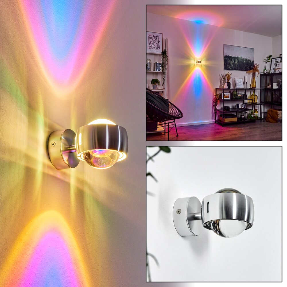 Sapri Wandleuchte Silber, 1-flammig main product photo
