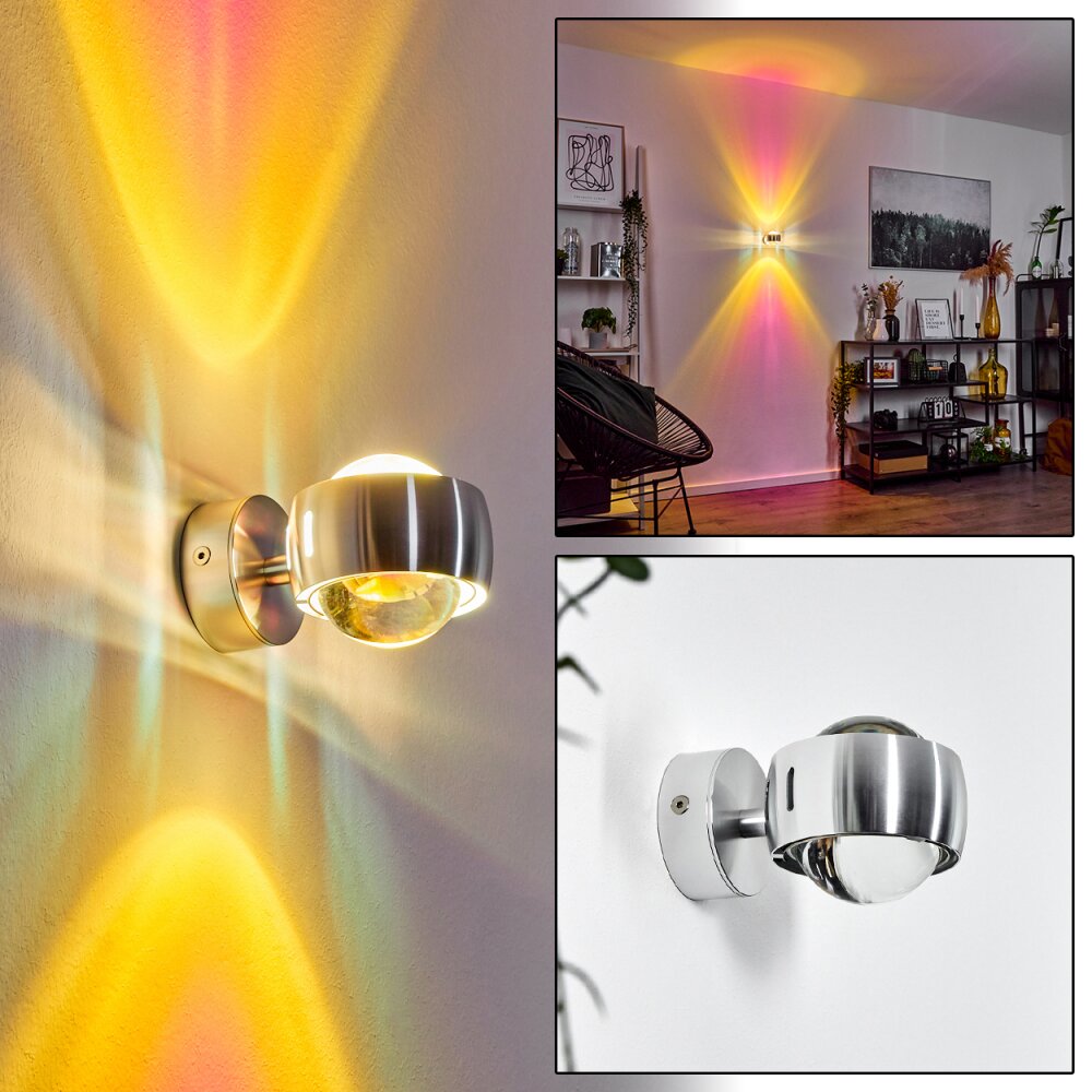 Sapri Wandleuchte Silber, 1-flammig main product photo