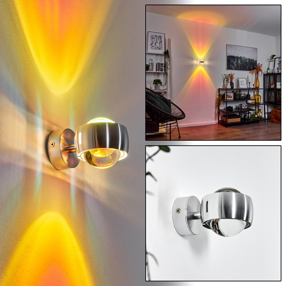 Sapri Wandleuchte Silber, 1-flammig main product photo