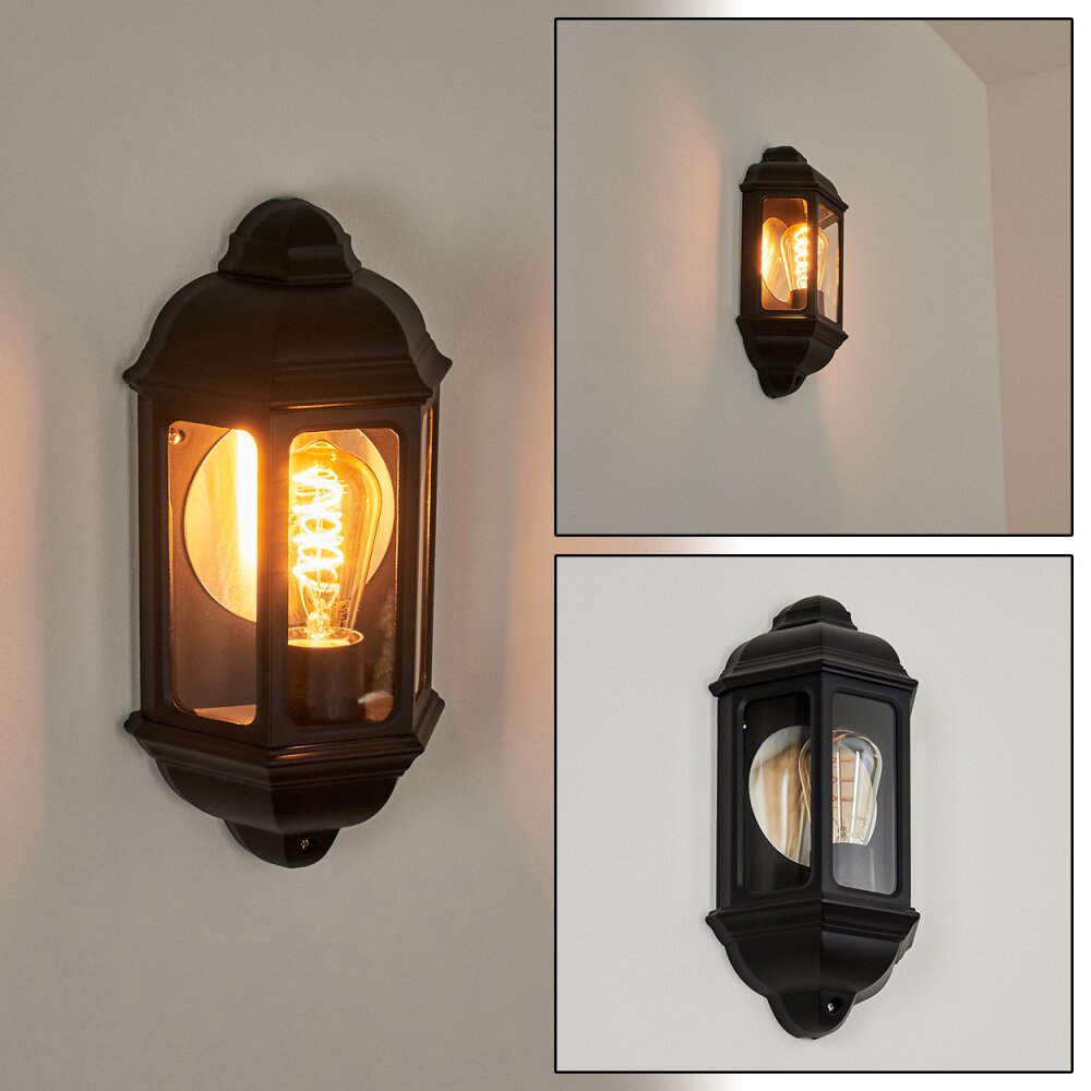 Ouse Außenwandleuchte Schwarz, 1-flammig main product photo