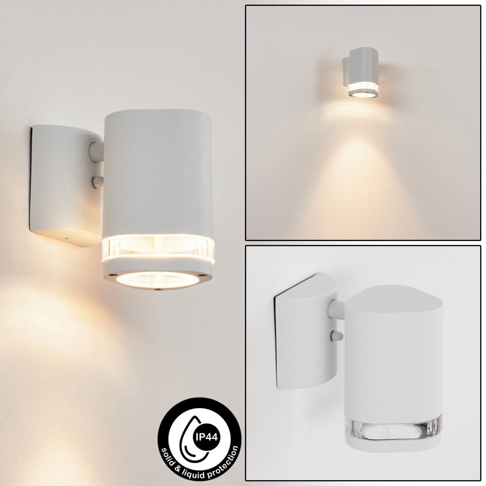 Amyton Außenwandleuchte Weiß, 1-flammig main product photo