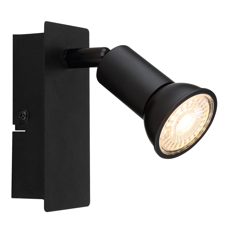 Globo DREW Wandleuchte Schwarz, 1-flammig main product photo