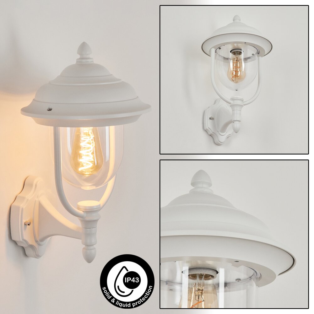 Tingha Außenwandleuchte Weiß, 1-flammig main product photo