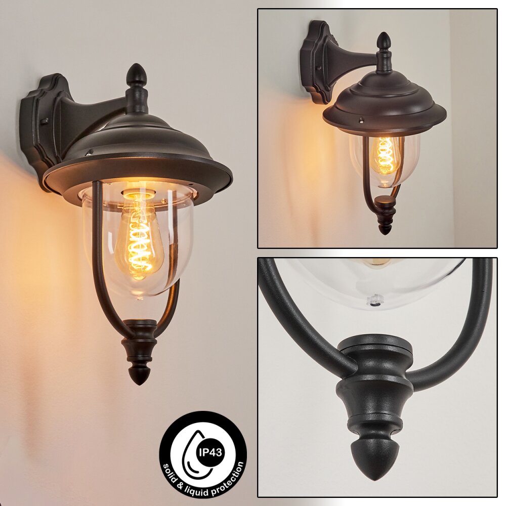 Tingha  Außenwandleuchte Schwarz, 1-flammig main product photo