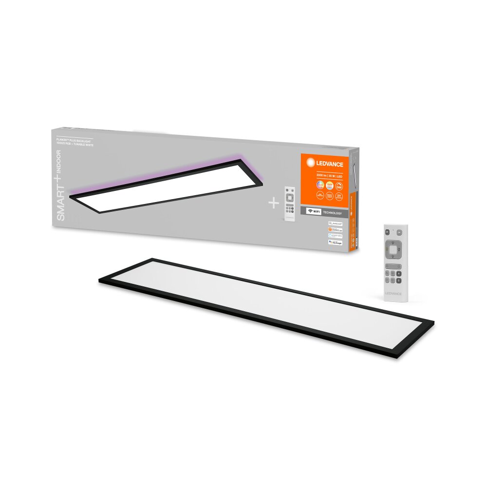 LEDVANCE PLANON Deckenpanel Schwarz, 1-flammig, Farbwechsler main product photo
