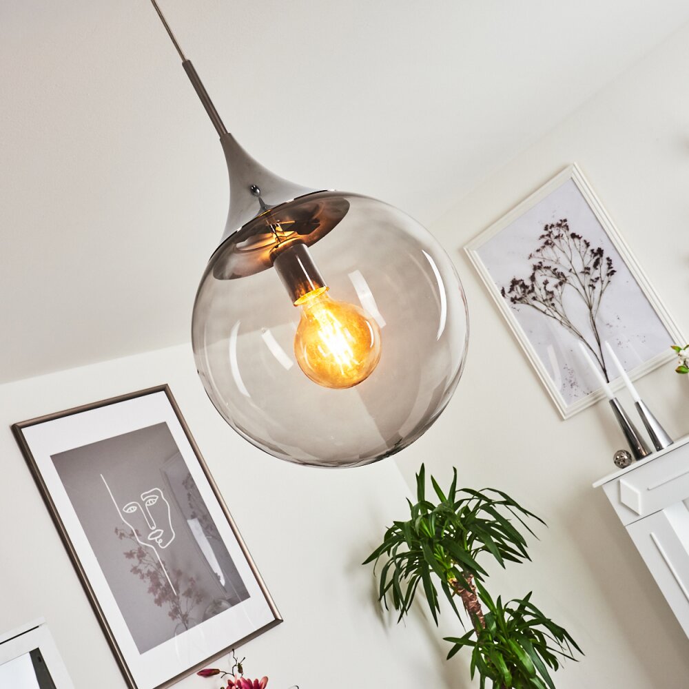 Calvisi Hängeleuchte Chrom, 1-flammig