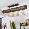 Canedo Deckenleuchte Braun, Naturfarben, Schwarz, 5-flammig Canedo Deckenleuchte Braun, Naturfarben, Schwarz, 5-flammig