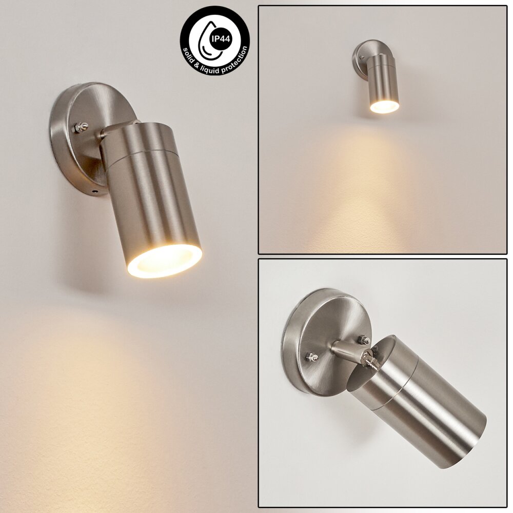 Bessiebelle Außenwandleuchte Edelstahl, Weiß, 1-flammig main product photo