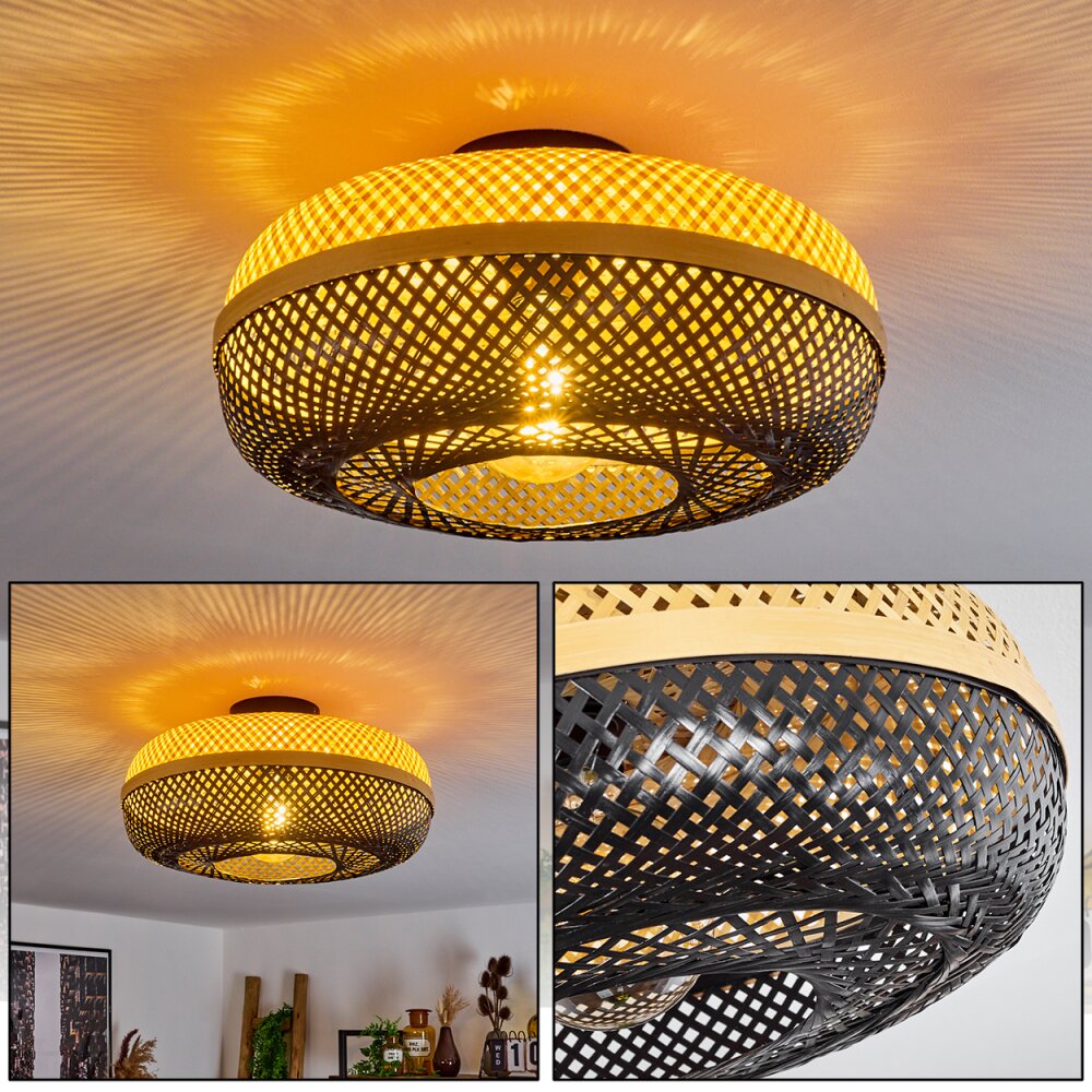 Pucapa Deckenleuchte Schwarz, 1-flammig main product photo