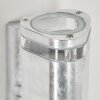 Amyton Außenwandleuchte Edelstahl, Transparent, Klar, Verzinkt, 2-flammig