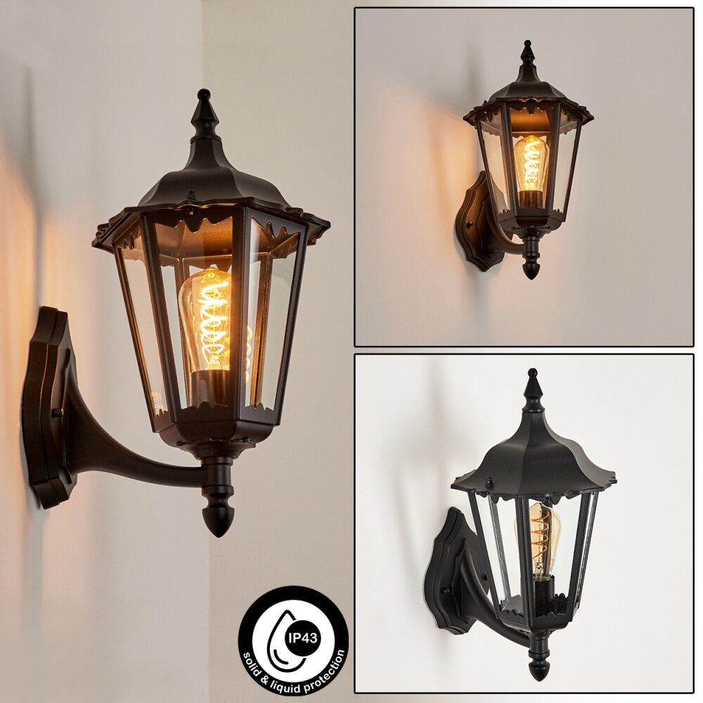 Pamputa Außenwandleuchte Schwarz, 1-flammig main product photo