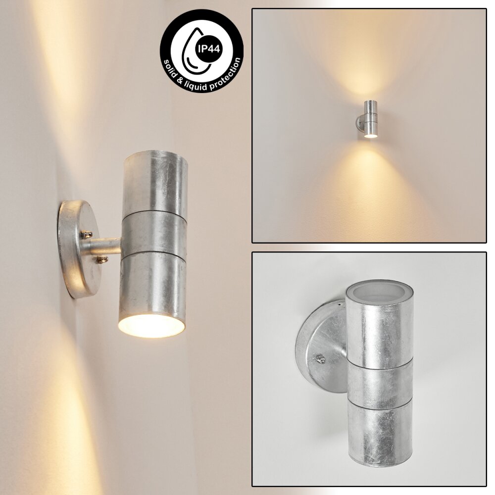 Bessiebelle Außenwandleuchte Verzinkt, Weiß, 2-flammig main product photo
