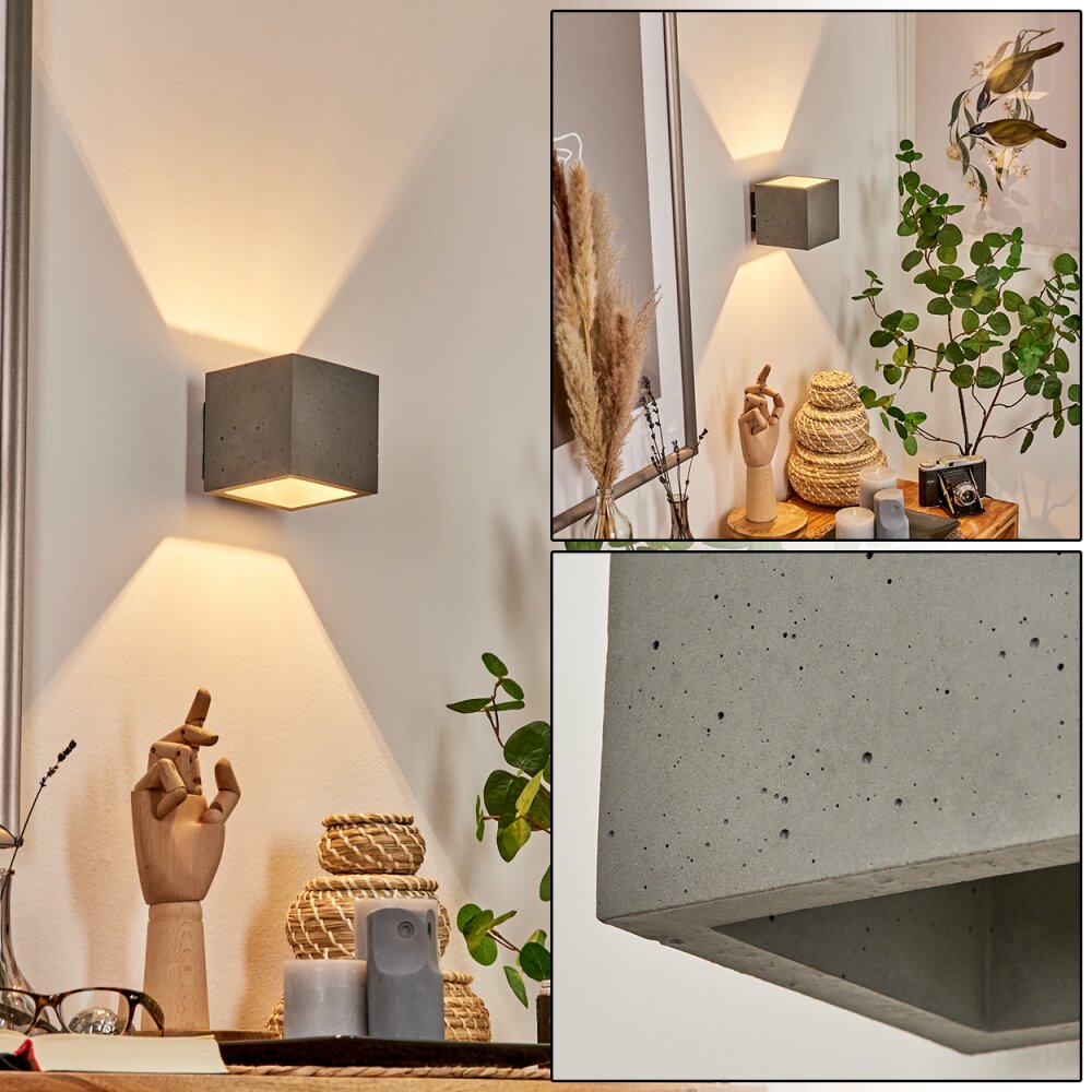 Polcura Wandleuchte Grau, 1-flammig main product photo